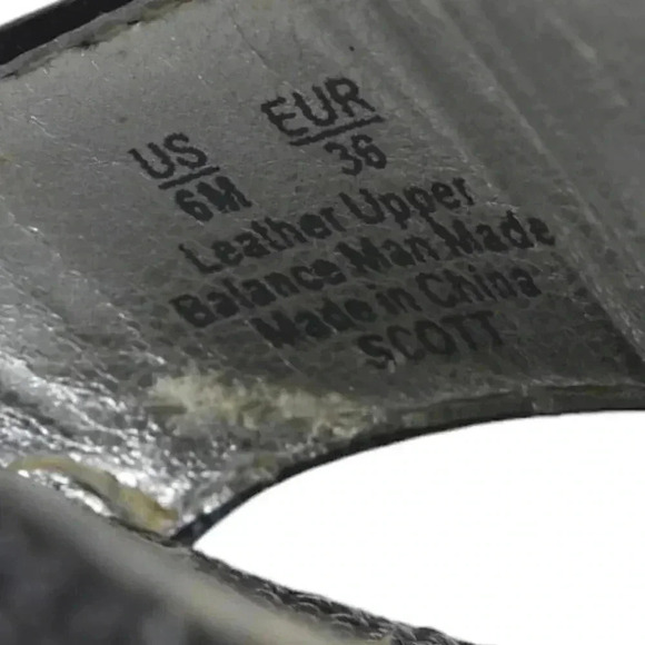 Sam Edelman Leather Wedge Sandal Heel Black Size 6 - Picture 13 of 14